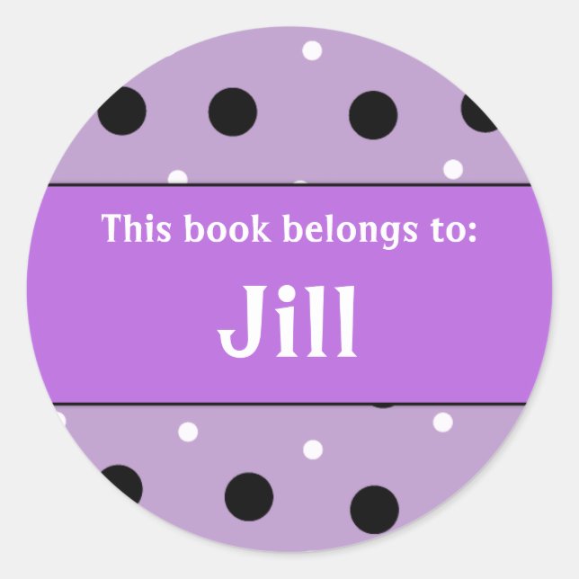 Book Plate - Customize with your name (Front)