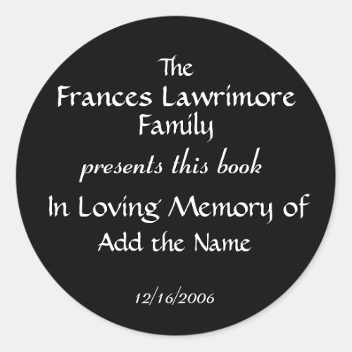 Book Plate Sticker by SRF