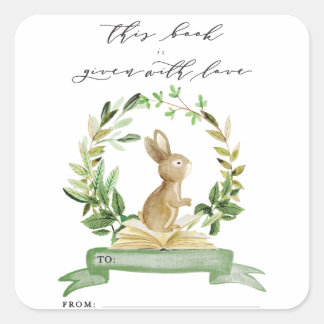 Book Plate Stickers for Book Theme Baby Shower