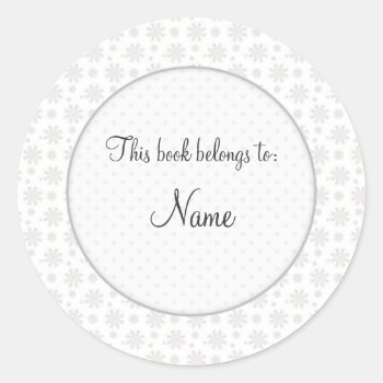 Book Plate With Elegant Floral Design by karanta at Zazzle