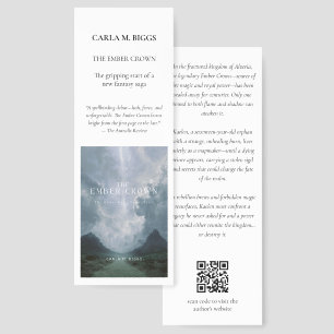 Book Promotion Author New Book Launch Bookmarks