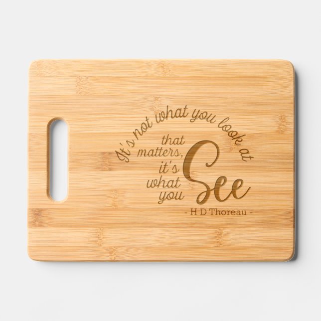 Book quote about life elegant throw pillow engraved cutting board (Front)
