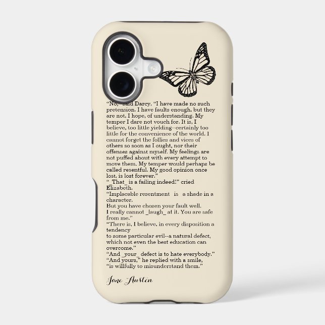 Book Quote Classic Text Iphone Case (Back)