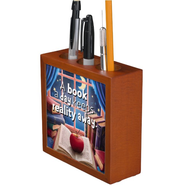 Book Quote Desk Organizer / Pen Holder (In Situ)