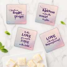 Book Quotes by LJ Evans - Coaster Set