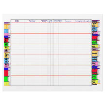 Book Reader Log Page, Personalize