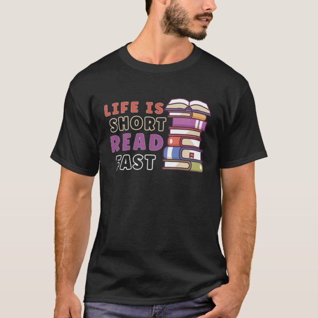 Book Reader Reading Literature Bookworm T-Shirt (Front)