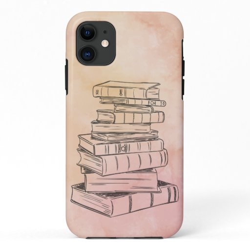 Book Reader Vintage Watercolor Library Teacher  iPhone 11 Case