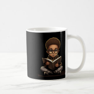 Book Reading Afro African American Reader Bookworm Coffee Mug
