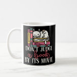 Book Reading Don't Judge A Book By Its Movie Cat Coffee Mug