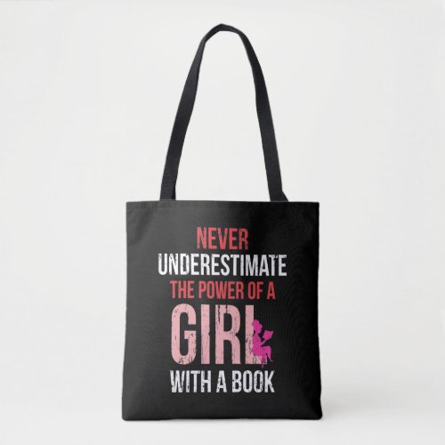 Book Reading Girl Humor Bookworm Woman Reader Tote Bag