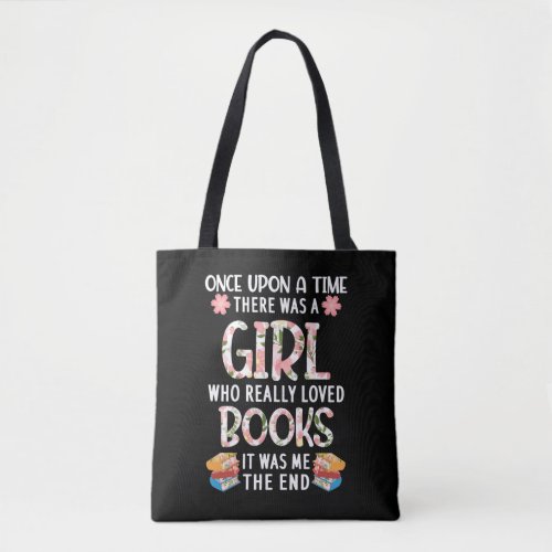 Book Reading Girl Librarian Woman Reader Tote Bag