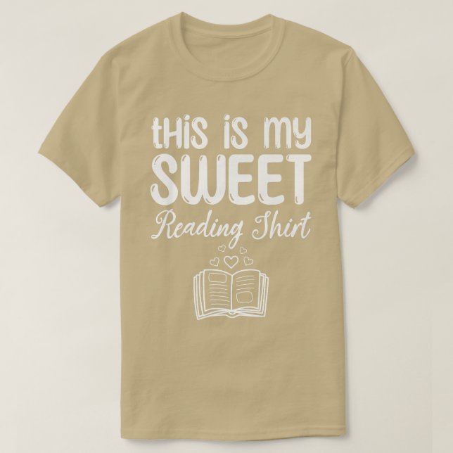 Book Reading Girls This Is My Sweet Reading  Book  T-Shirt (Design Front)
