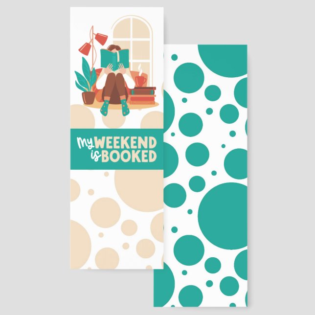 Book Reading Love Bookmark (Front & Back)