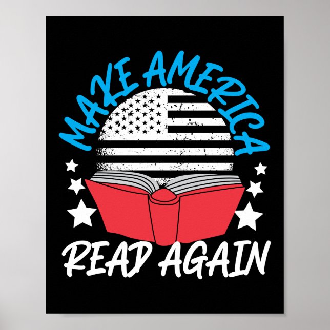 Book Reading Make America Read Again Poster (Front)
