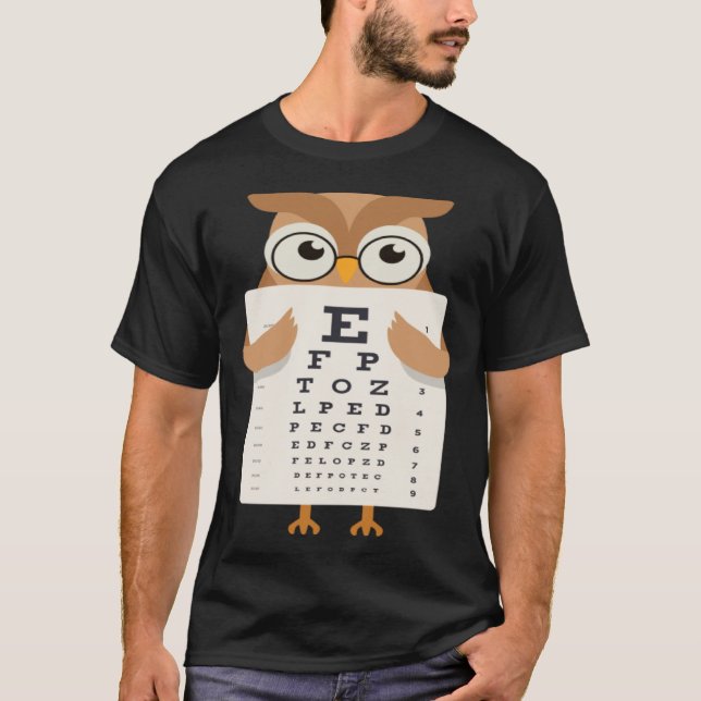 Book Reading Owl Bird Wisdom Smart T-Shirt (Front)