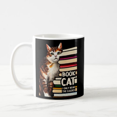 Book Reading Studying Cat Reader Kitten  Coffee Mug