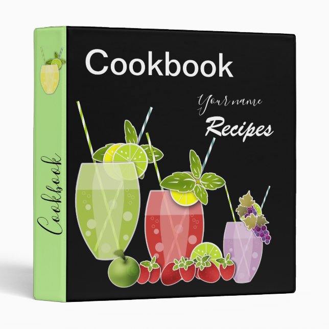 Book recipes 3 ring binder (Front/Spine)