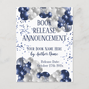 Book Release Announcement Postcard