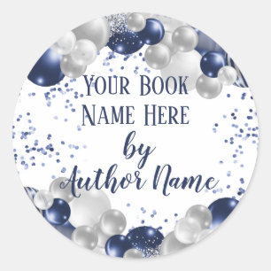 Book Release Launch Signing Party Classic Round Sticker