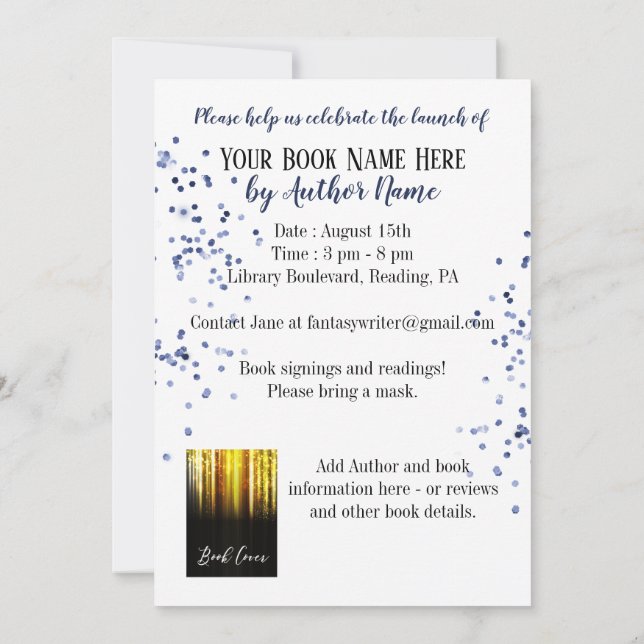 Book Signing Invitation Template Book Signing Templates Free Graphic