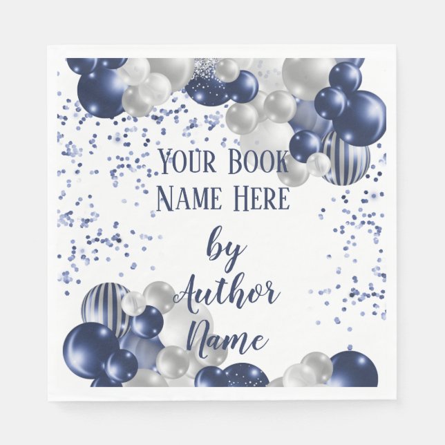 Book Release Launch Signing Party Napkins (Front)