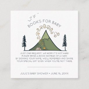 Book Request Adventure Begins Baby Shower Insert