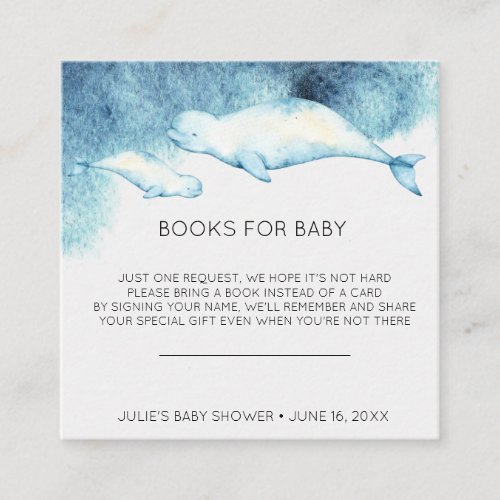 Book Request  Baby Beluga Baby Shower Insert