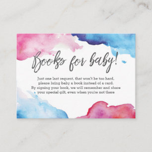 Book Request Baby Shower Books Insert Card