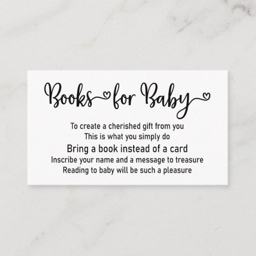 Book Request Baby Shower Invitation