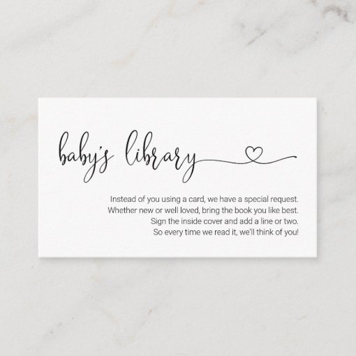 Book Request Baby Shower Invitation Zazzle