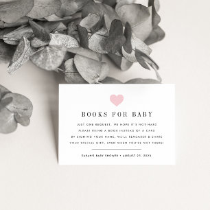 Book Request   Baby Shower Invitation Enclosure