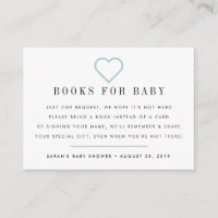 Book Request | Baby Shower Invitation Insert Card