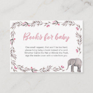 Book Request Baby Shower Invitation Insert Card