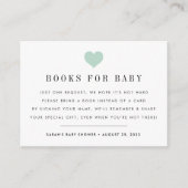 Book Request | Baby Shower Invitation Insert Card (Front)