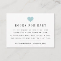 Book Request | Baby Shower Invitation Insert Card