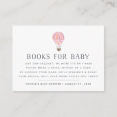 Book Request | Balloon Baby Shower Insert Card (Front)