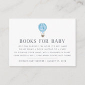 Book Request | Balloon Baby Shower Insert Card (Front)