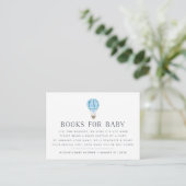 Book Request | Balloon Baby Shower Insert Card (Standing Front)