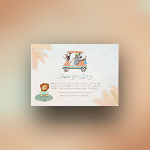 Book Request Boho Baby Elephant, Monkey, Lion Enclosure Card