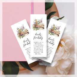 Book Request | Bookmark Baby Shower Enclosure Card