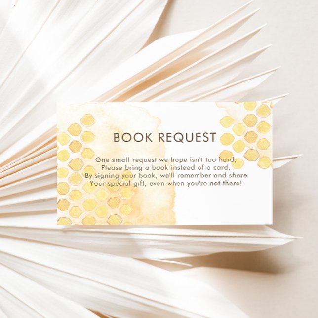 Book Request Bumblebee Honeycomb Enclosure Card (Creator Uploaded)