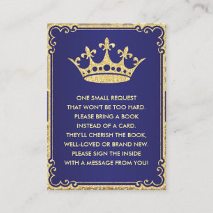 Book Request Card Royal Prince Shower