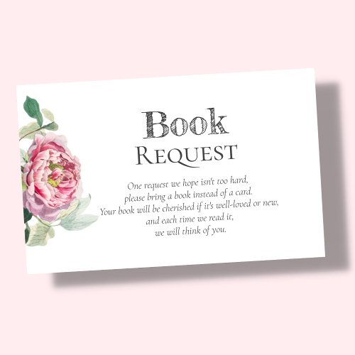 Book Request  Enclosure Card