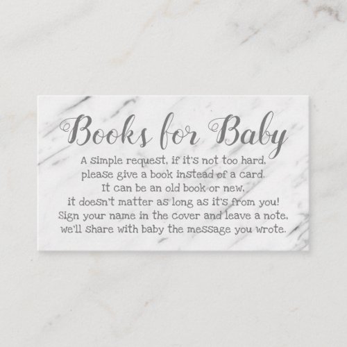 Book Request for Baby Shower Cute Poem Invitation