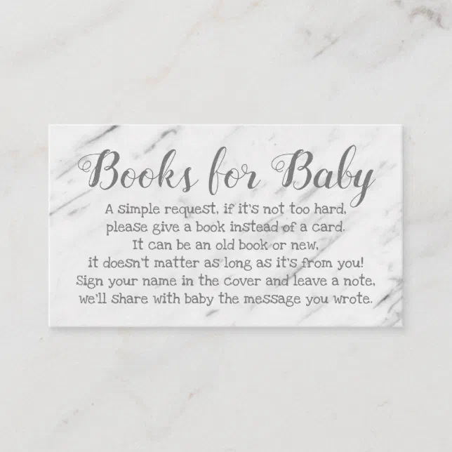 Book Request for Baby Shower Cute Poem Invitation Zazzle