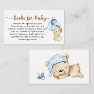 Book Request for Baby Shower Enclosure Card