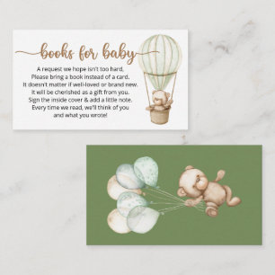 Book Request for Baby Shower Enclosure Card