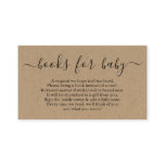 Book Request for Baby Shower Invitation - Rustic Book Request for Baby Shower Invitation - Rustic