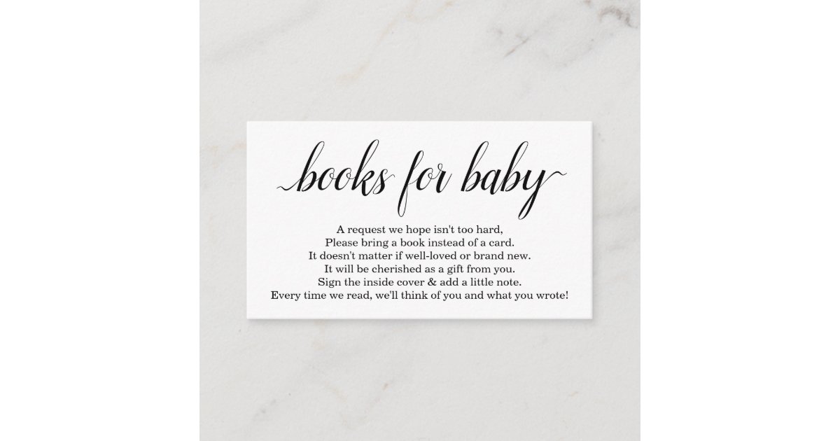 Book Request For Baby Shower Invitation Simple Zazzle Com